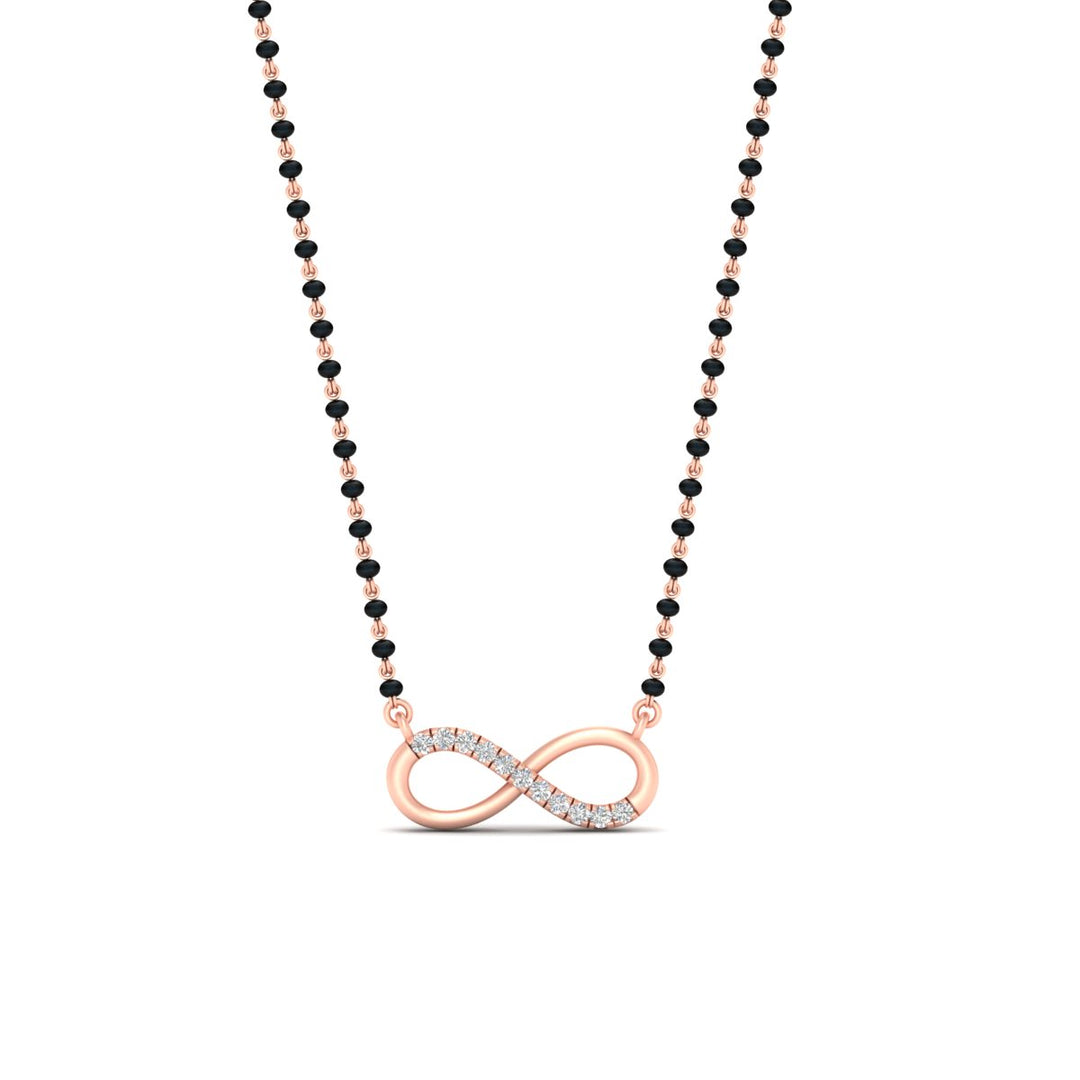 Infinity Diamond Mangalsutra Necklace