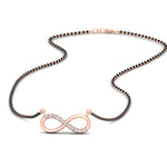 Load image into Gallery viewer, Infinity Diamond Mangalsutra Necklace