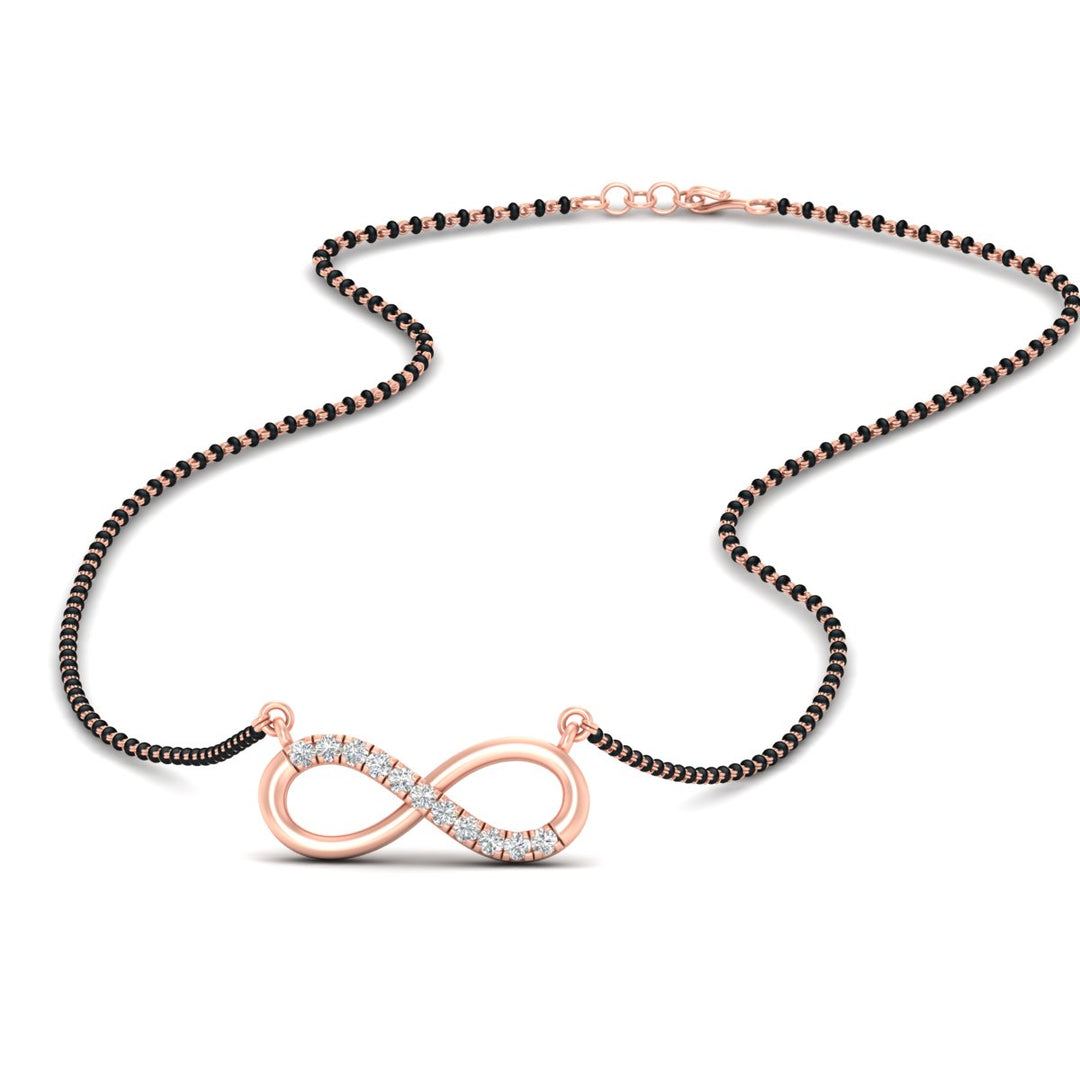 Infinity Diamond Mangalsutra Necklace
