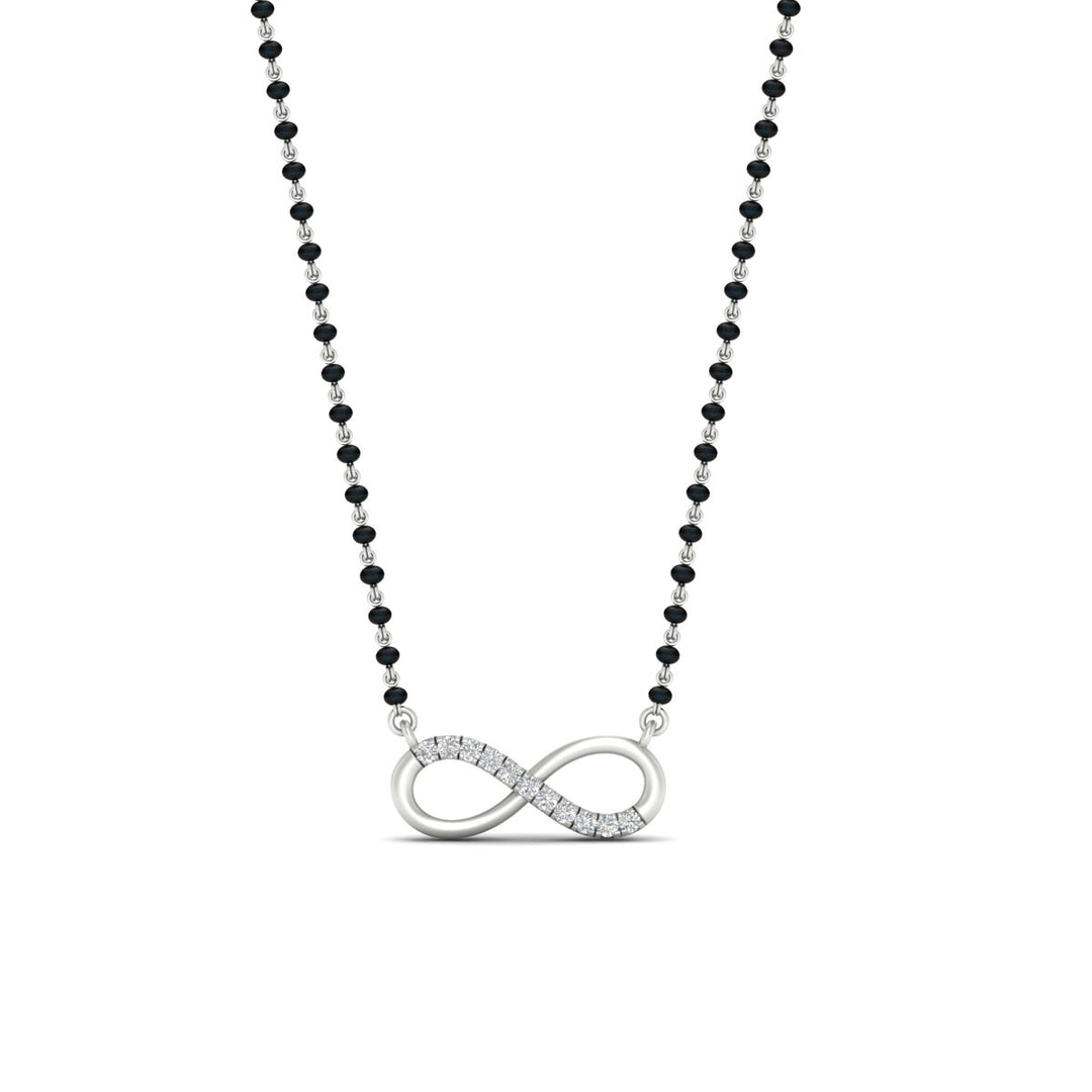 Infinity Diamond Mangalsutra Necklace