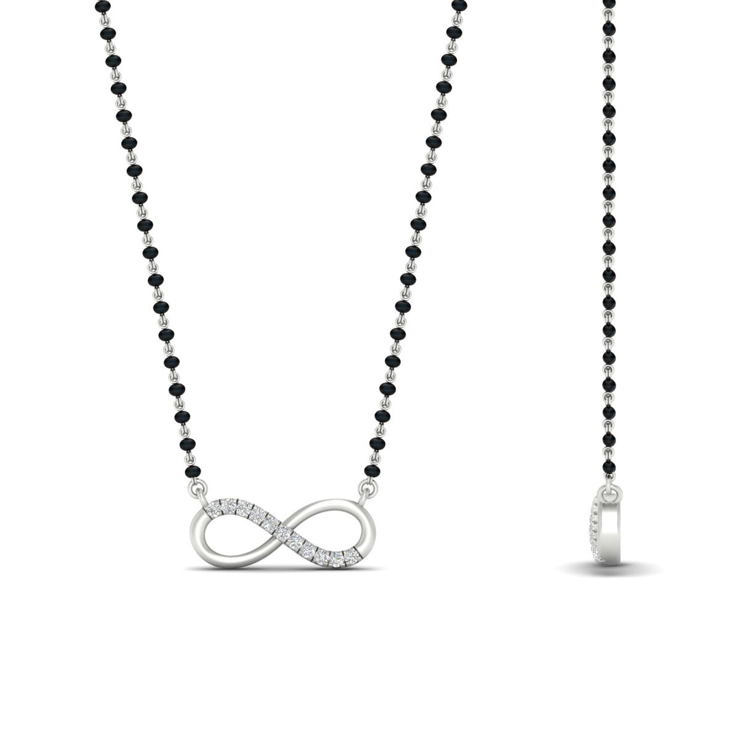 Infinity Diamond Mangalsutra Necklace