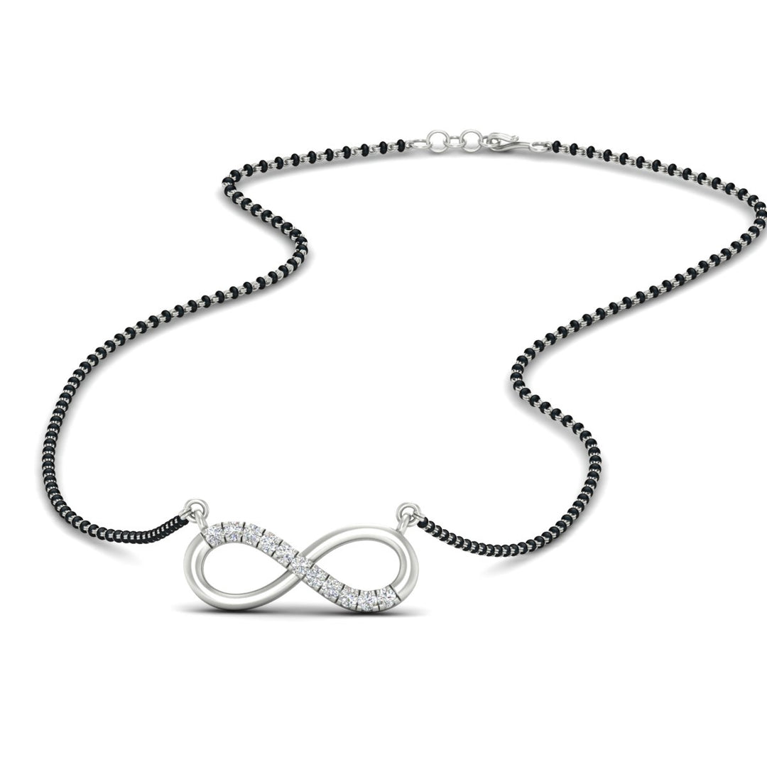 Infinity Diamond Mangalsutra Necklace