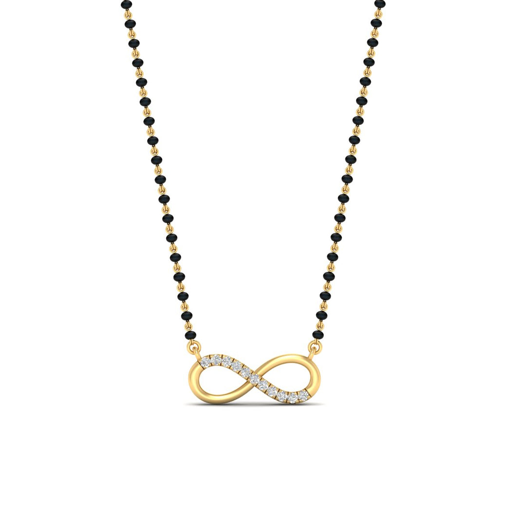 Infinity Diamond Mangalsutra Necklace