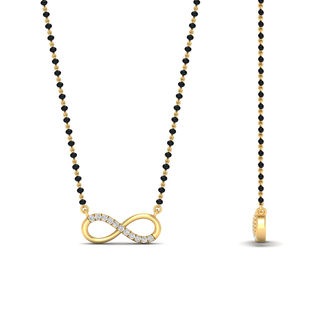 Infinity Diamond Mangalsutra Necklace