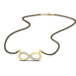 Load image into Gallery viewer, Infinity Diamond Mangalsutra Necklace