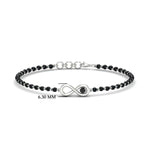 Load image into Gallery viewer, infinity-knot-black-diamond-mens-mangalsutra-hand-bracelet-in-white-gold-mgsmbrc11839blackangle1-nl-wg-hw.jpg