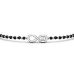 Load image into Gallery viewer, infinity-knot-diamond-mens-mangalsutra-hand-bracelet-in-white-gold-mgsmbrc11839angle5-nl-wg.jpg