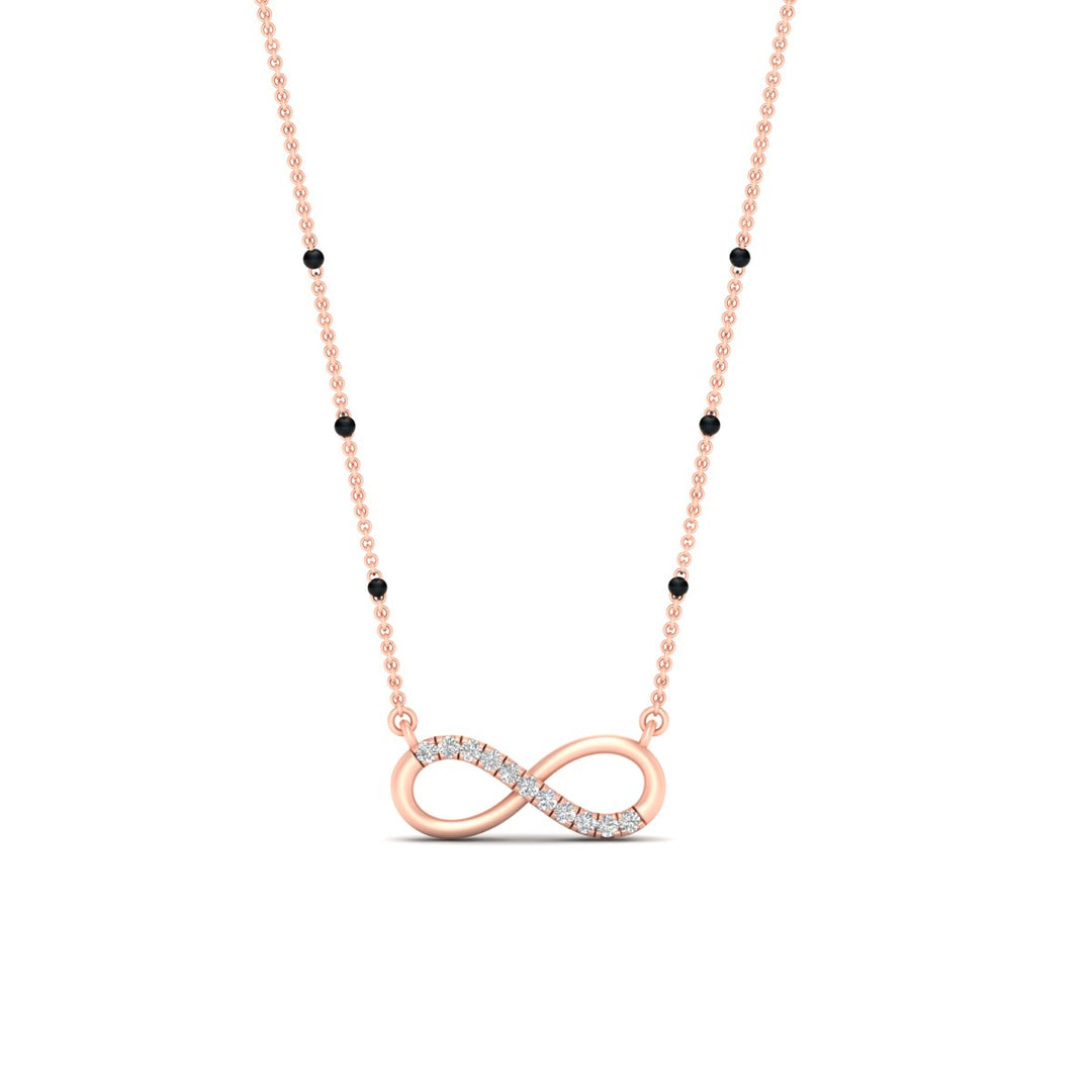Infinity Diamond Mangalsutra Necklace