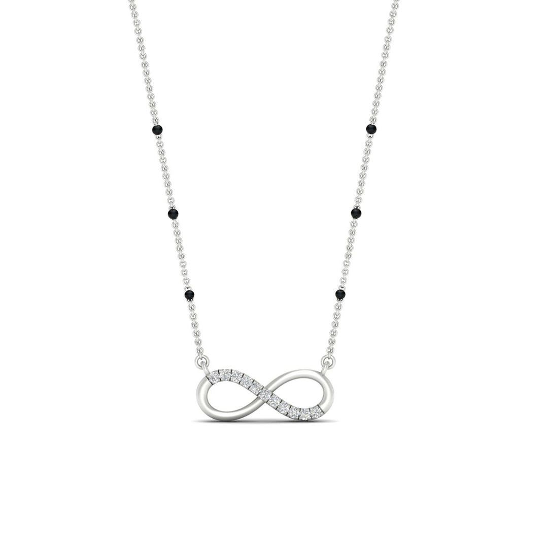 Infinity Diamond Mangalsutra Necklace