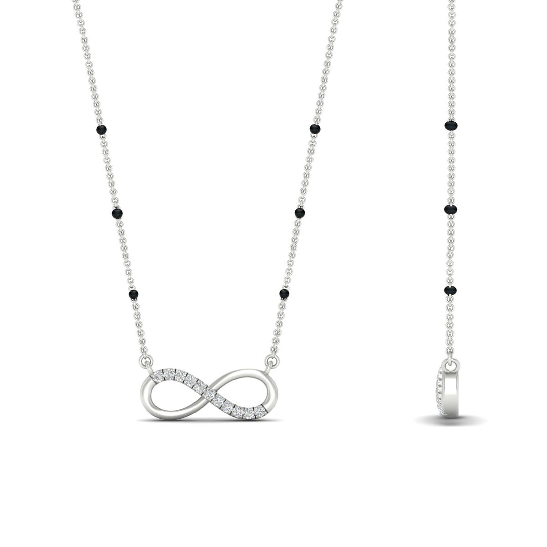 Infinity Diamond Mangalsutra Necklace