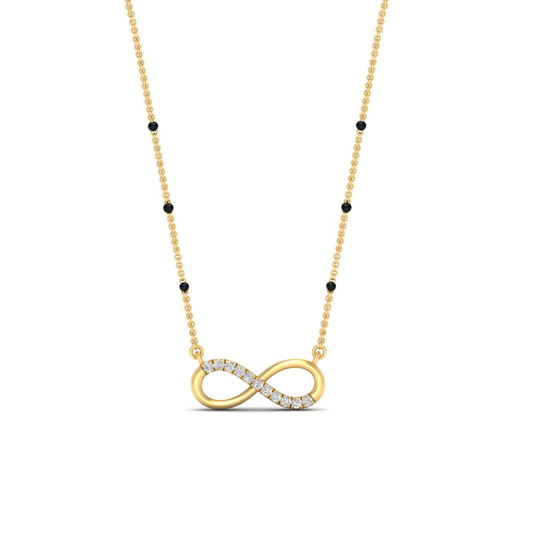 Infinity Diamond Mangalsutra Necklace