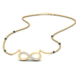 Load image into Gallery viewer, Infinity Diamond Mangalsutra Necklace