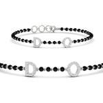 Load image into Gallery viewer, Initial Mens Diamond Mangalsutra Bracelet