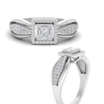 Load image into Gallery viewer, Invisible Set Princess Cut Diamond Ring
