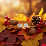 Load image into Gallery viewer, Round Natural Diamond Stud Earring