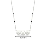 Load image into Gallery viewer, laxmi-_-pushpa-kasu-3-bead-delicate-mangalyam-in-white-gold-mgs11678angle1-nl-wg_1080x1080-hw