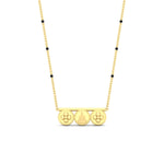 Load image into Gallery viewer, laxmi-_-pushpa-kasu-3-bead-delicate-mangalyam-in-yellow-gold-mgs11678angle1-nl-yg