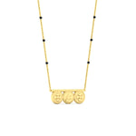 Load image into Gallery viewer, laxmi-_-pushpa-kasu-3-bead-delicate-mangalyam-in-yellow-gold-mgs11678angle3-nl-yg