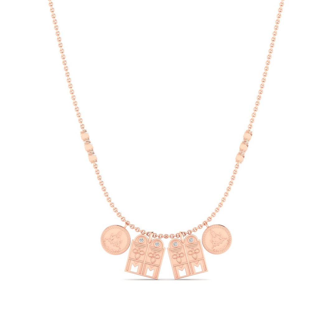 Tulsi Double Pendant Delicate Gundu Mangalyam