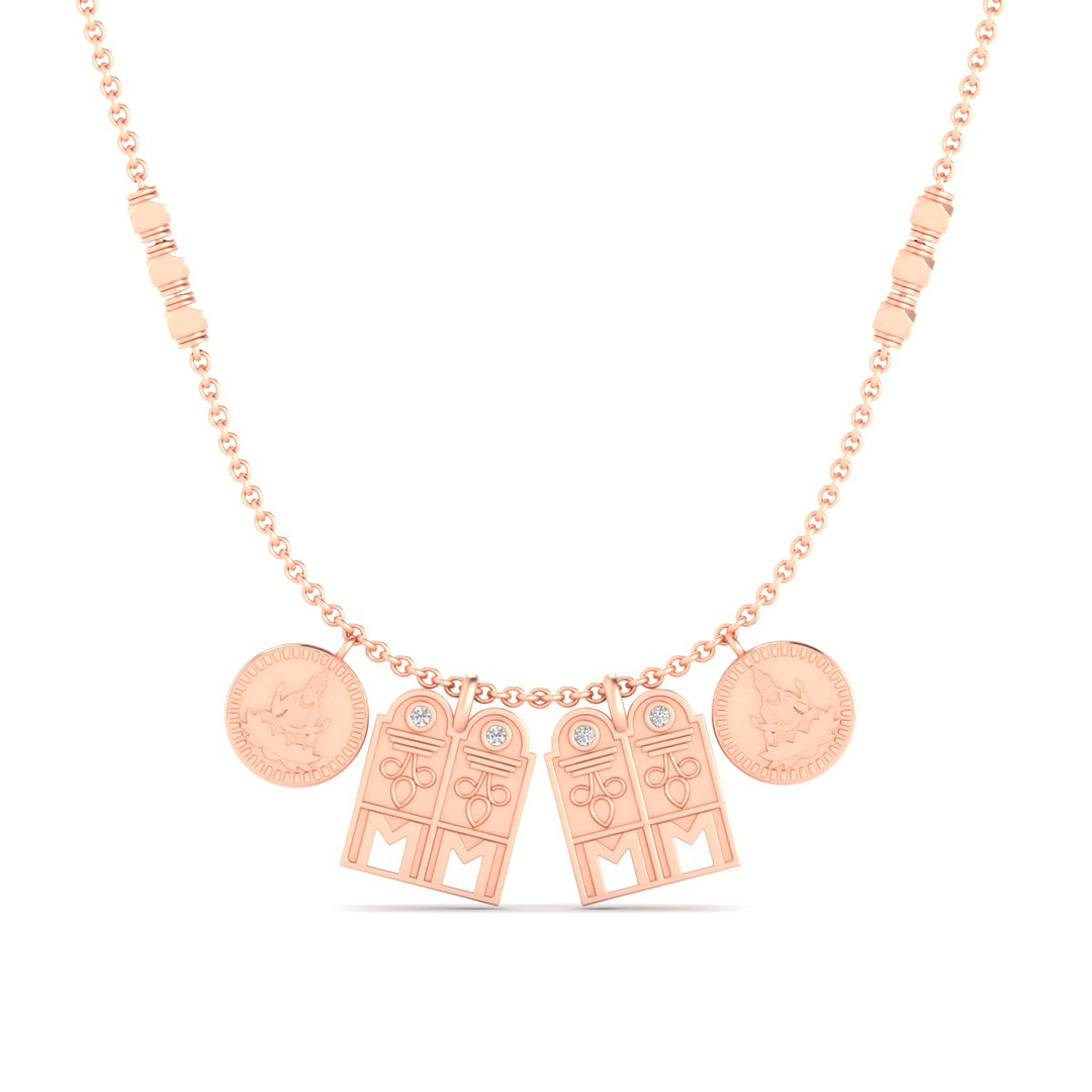 Tulsi Double Pendant Delicate Gundu Mangalyam