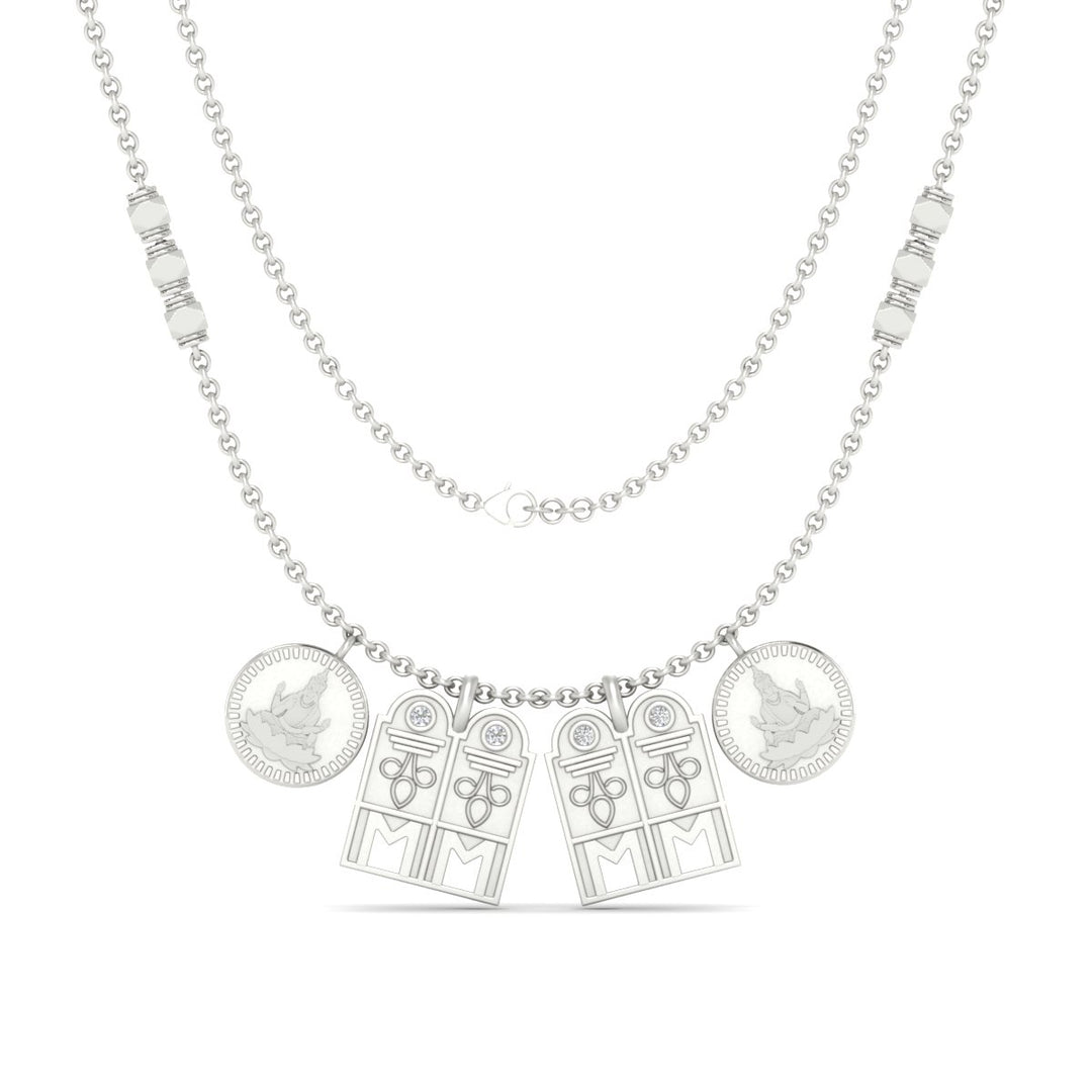 Tulsi Double Pendant Delicate Gundu Mangalyam