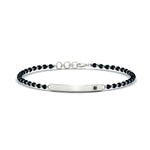 Load image into Gallery viewer, mens-black-diamond-bar-mangalsutra-bracelet-in-white-gold-mgsmbrc11833blackangle1-nl-wg.jpg