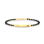 Load image into Gallery viewer, mens-black-diamond-bar-mangalsutra-bracelet-in-yellow-gold-mgsmbrc11833blackangle1-nl-yg.jpg