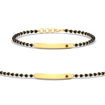 Load image into Gallery viewer, mens-black-diamond-bar-mangalsutra-bracelet-in-yellow-gold-mgsmbrc11833blacksleep-nl-yg.jpg