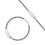 Load image into Gallery viewer, mens-emerald-bar-mangalsutra-bracelet-in-white-gold-mgsmbrc11833gemgrangle4-nl-wg.jpg