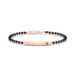Load image into Gallery viewer, mens-pink-sapphire-bar-mangalsutra-bracelet-in-rose-gold-mgsmbrc11833gsadrpiangle1-nl-rg.jpg