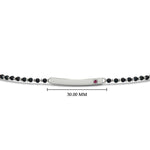 Load image into Gallery viewer, mens-pink-sapphire-bar-mangalsutra-bracelet-in-white-gold-mgsmbrc11833gsadrpiangle5-nl-wg-hw.jpg
