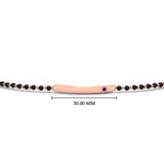 Load image into Gallery viewer, mens-sapphire-bar-mangalsutra-bracelet-in-rose-gold-mgsmbrc11833gsablangle5-nl-rg-hw.jpg