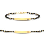 Load image into Gallery viewer, mens-sapphire-bar-mangalsutra-bracelet-in-yellow-gold-mgsmbrc11833gsablsleep-nl-yg.jpg