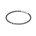 Load image into Gallery viewer, mens-single-bezel-set-black-diamond-mangalsutra-bracelet-in-white-gold-mgsmbrc11836blackangle2-nl-wg.jpg