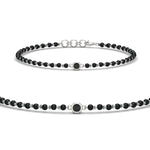 Load image into Gallery viewer, mens-single-bezel-set-black-diamond-mangalsutra-bracelet-in-white-gold-mgsmbrc11836blacksleep-nl-wg.jpg