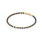 Load image into Gallery viewer, mens-single-bezel-set-black-diamond-mangalsutra-bracelet-in-yellow-gold-mgsmbrc11836blackangle2-nl-yg-123.jpg
