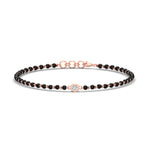 Load image into Gallery viewer, mens-single-bezel-set-diamond-mangalsutra-bracelet-in-rose-gold-mgsmbrc11836angle1-nl-rg.jpg