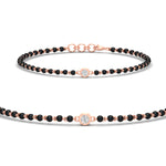 Load image into Gallery viewer, mens-single-bezel-set-diamond-mangalsutra-bracelet-in-rose-gold-mgsmbrc11836sleep-nl-rg.jpg