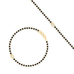 Load image into Gallery viewer, mens-single-bezel-set-diamond-mangalsutra-bracelet-in-yellow-gold-mgsmbrc11836angle4-nl-yg.jpg