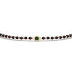 Load image into Gallery viewer, mens-single-bezel-set-green-emerald-mangalsutra-bracelet-in-rose-gold-mgsmbrc11836gemgrangle5-nl-rg.jpg