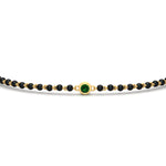 Load image into Gallery viewer, mens-single-bezel-set-green-emerald-mangalsutra-bracelet-in-yellow-gold-mgsmbrc11836gemgrangle5-nl-yg.jpg