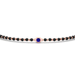 Load image into Gallery viewer, mens-single-bezel-set-sapphire-mangalsutra-bracelet-in-rose-gold-mgsmbrc11836gsablangle5-nl-rg.jpg