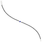 Load image into Gallery viewer, mens-single-bezel-set-sapphire-mangalsutra-bracelet-in-white-gold-mgsmbrc11836gsablangle3-nl-wg.jpg