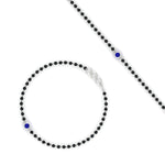 Load image into Gallery viewer, mens-single-bezel-set-sapphire-mangalsutra-bracelet-in-white-gold-mgsmbrc11836gsablangle4-nl-wg.jpg