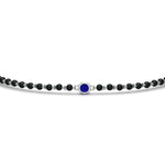 Load image into Gallery viewer, mens-single-bezel-set-sapphire-mangalsutra-bracelet-in-white-gold-mgsmbrc11836gsablangle5-nl-wg.jpg