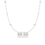 Load image into Gallery viewer, Double Delicate Tulsi Pendant Gundu With Bezel Set Diamonds