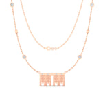 Load image into Gallery viewer, Double Delicate Tulsi Pendant Gundu With Bezel Set Diamonds