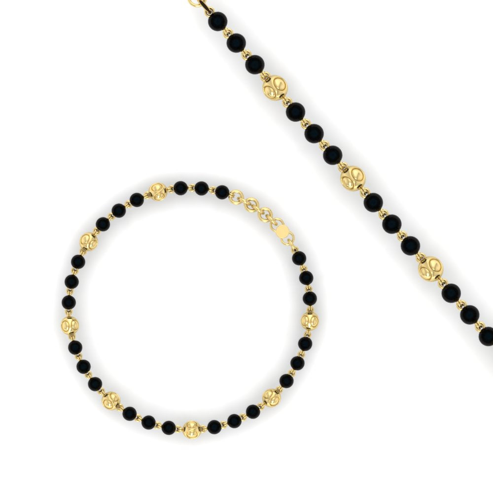 Classic Baby Nazariya Gold Beaded Bracelet (1Pc)