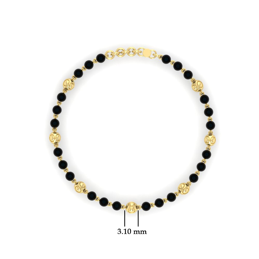 Classic Baby Nazariya Gold Beaded Bracelet (1Pc)