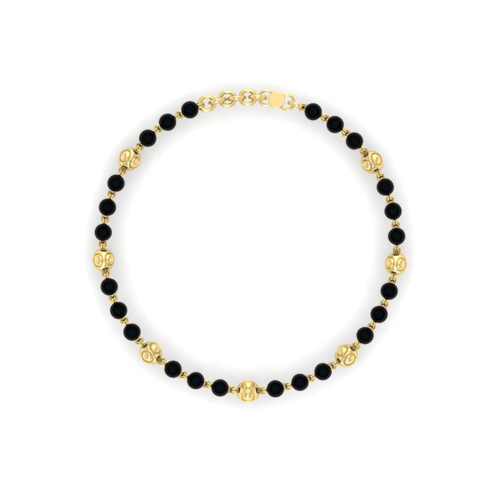 Classic Baby Nazariya Gold Beaded Bracelet (1Pc)